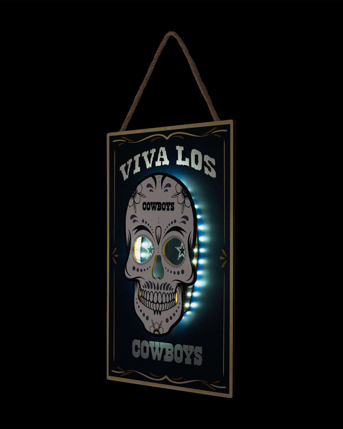 Dallas Cowboys Day Of The Dead LED Sign FOCO - FOCO.com