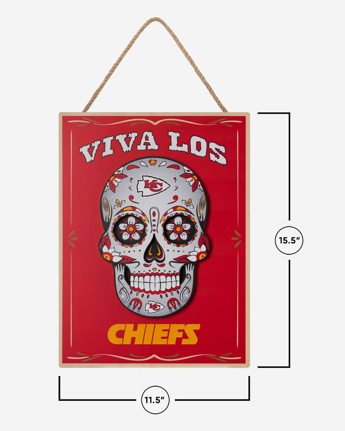 Kansas City Chiefs Day Of The Dead LED Sign FOCO - FOCO.com