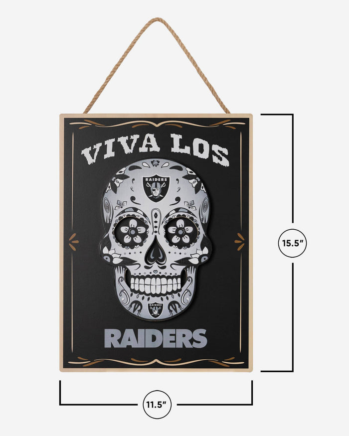 Las Vegas Raiders Day Of The Dead LED Sign FOCO - FOCO.com