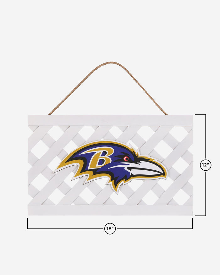 Baltimore Ravens Lattice Garden Sign FOCO - FOCO.com