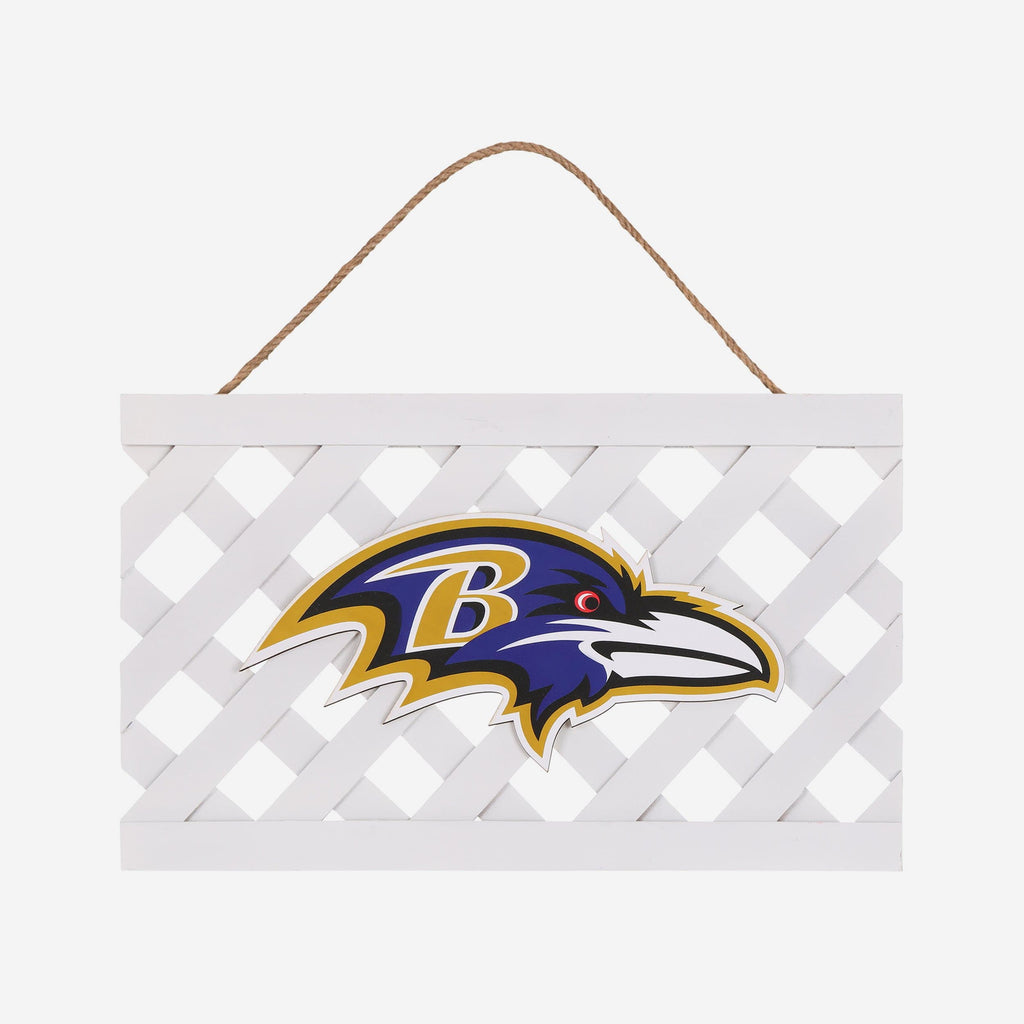 Baltimore Ravens Lattice Garden Sign FOCO - FOCO.com