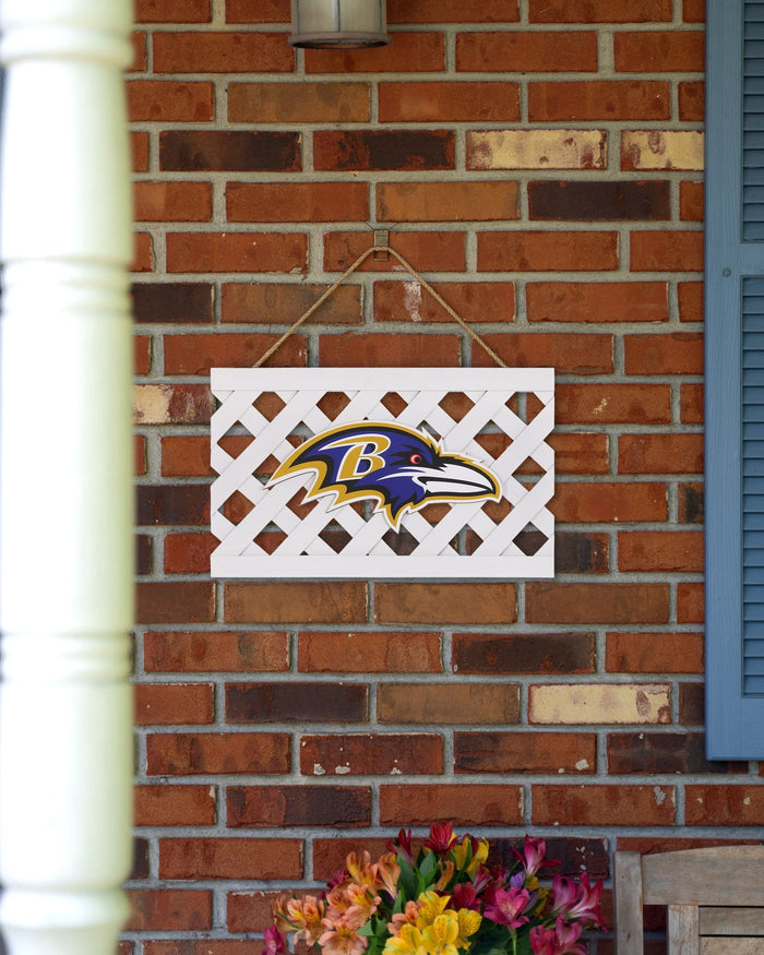 Baltimore Ravens Lattice Garden Sign FOCO - FOCO.com