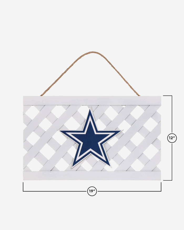 Dallas Cowboys Lattice Garden Sign FOCO - FOCO.com