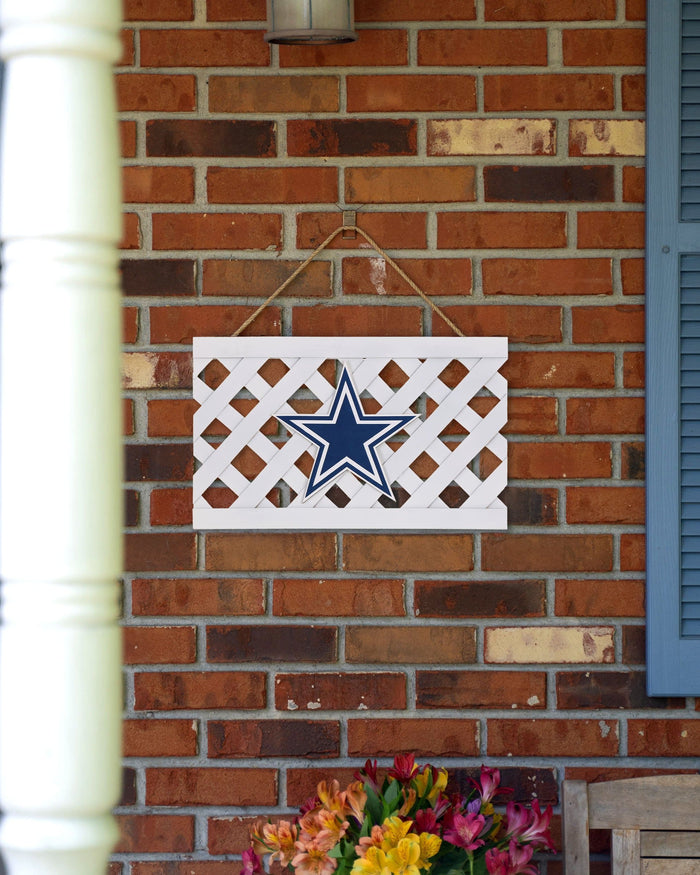 Dallas Cowboys Lattice Garden Sign FOCO - FOCO.com