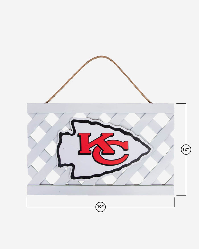 Kansas City Chiefs Lattice Garden Sign FOCO - FOCO.com