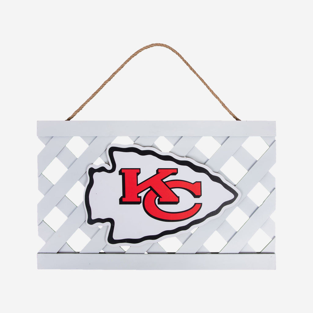 Kansas City Chiefs Lattice Garden Sign FOCO - FOCO.com