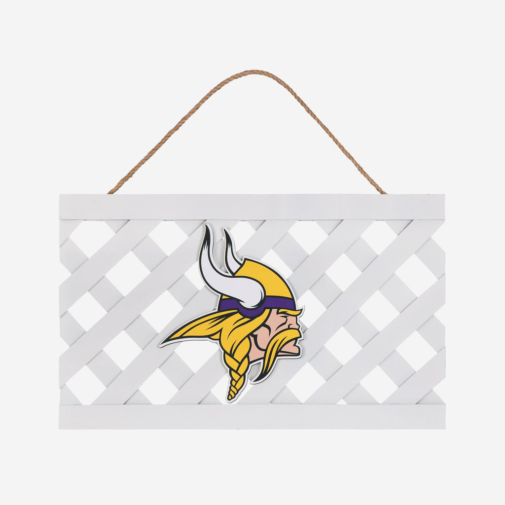 Minnesota Vikings Lattice Garden Sign FOCO - FOCO.com