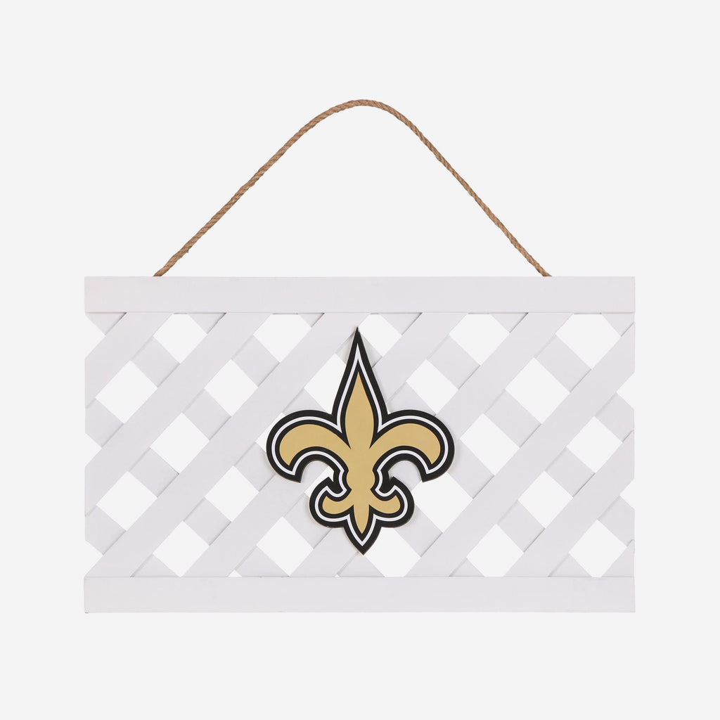 New Orleans Saints Lattice Garden Sign FOCO - FOCO.com