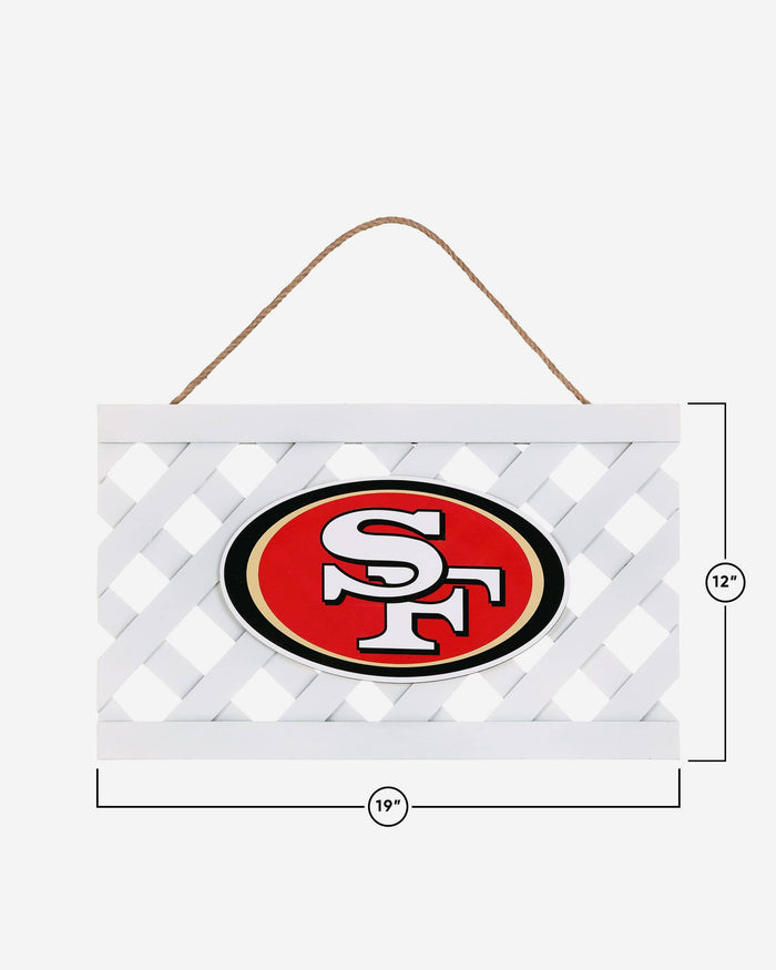 San Francisco 49ers Lattice Garden Sign FOCO - FOCO.com