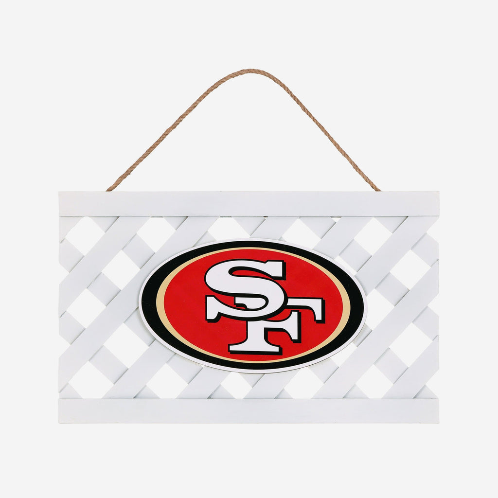 San Francisco 49ers Lattice Garden Sign FOCO - FOCO.com