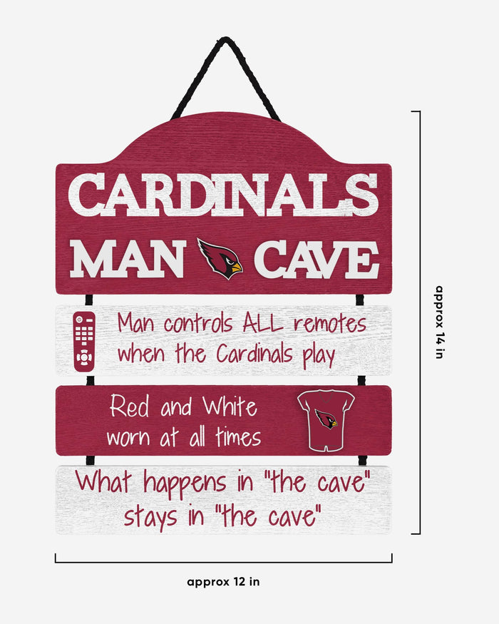 Arizona Cardinals Mancave Sign FOCO - FOCO.com