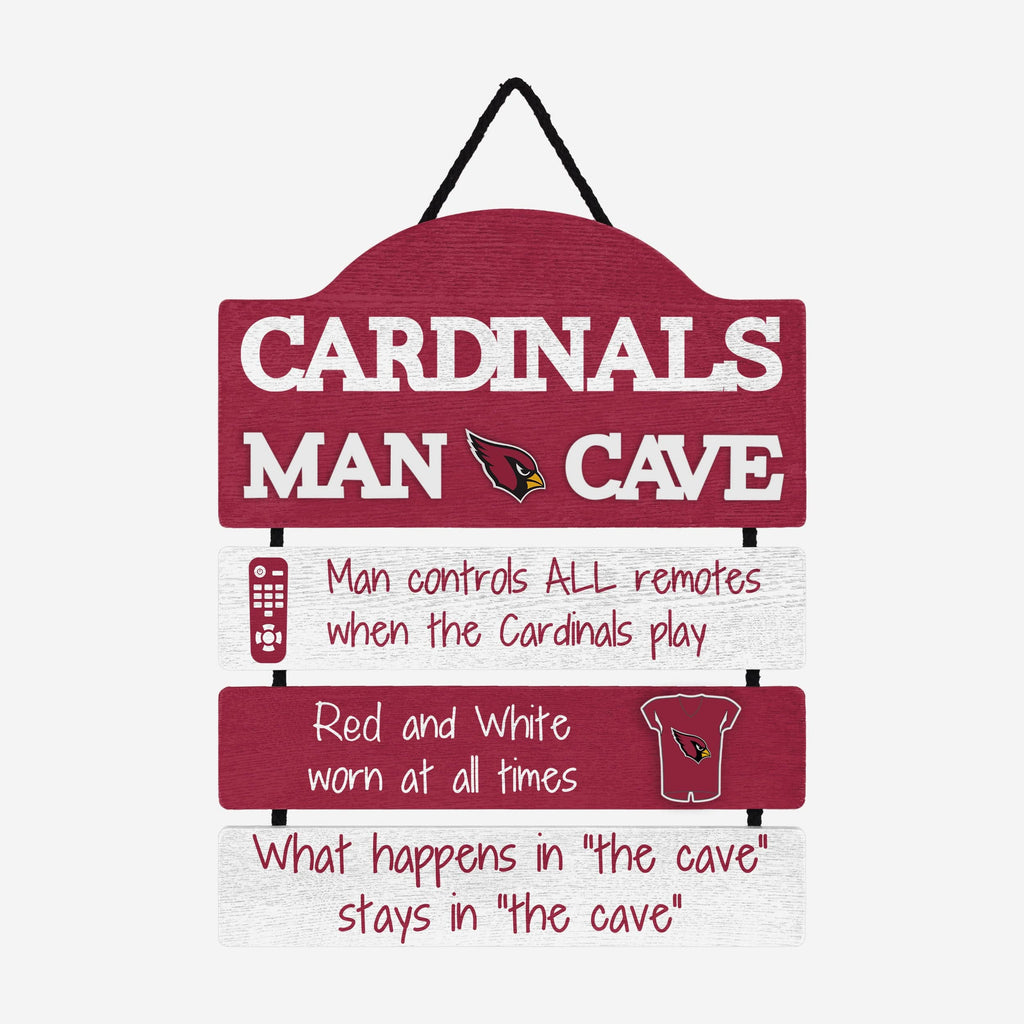 Arizona Cardinals Mancave Sign FOCO - FOCO.com