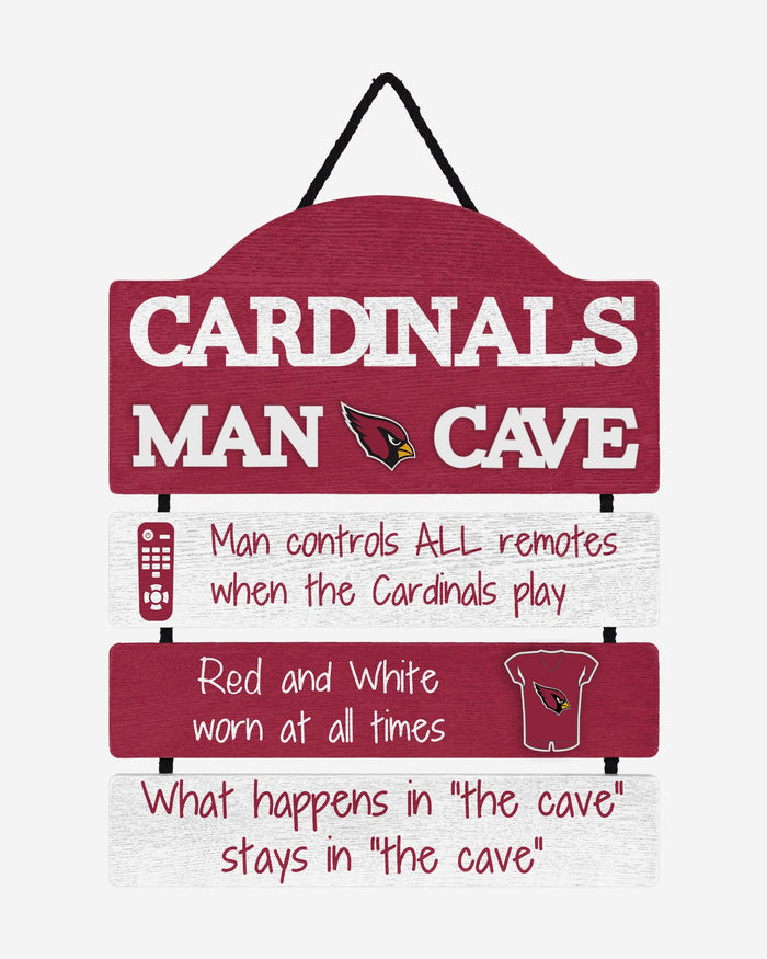 Arizona Cardinals Mancave Sign FOCO - FOCO.com