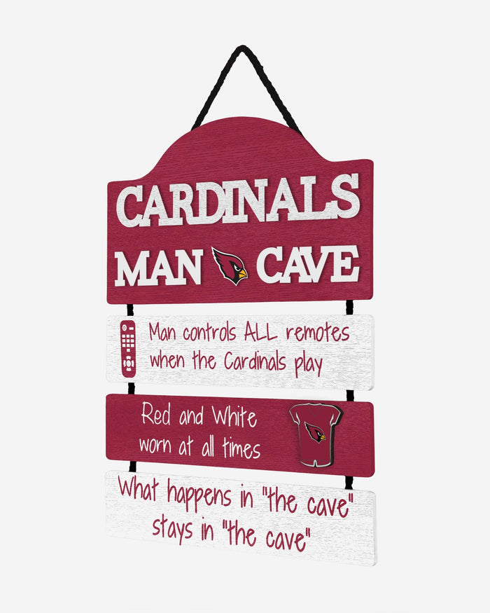 Arizona Cardinals Mancave Sign FOCO - FOCO.com