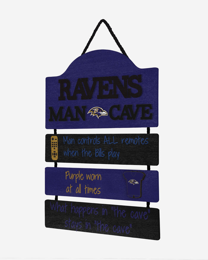 Baltimore Ravens Mancave Sign FOCO - FOCO.com