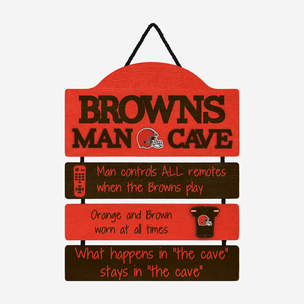 Cleveland Browns Mancave Sign FOCO - FOCO.com