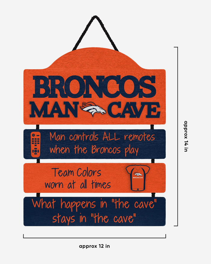 Denver Broncos Mancave Sign FOCO - FOCO.com