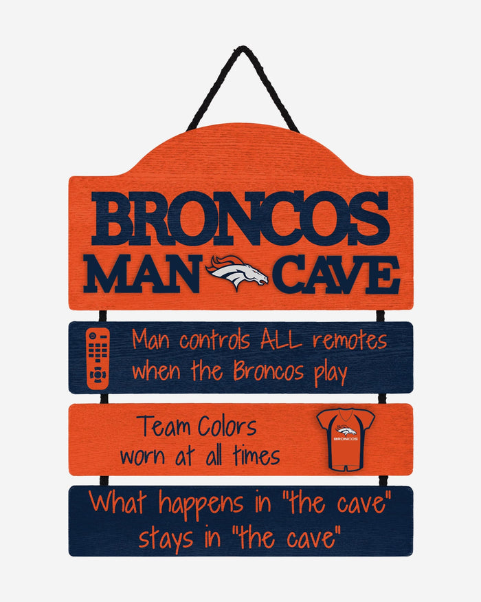 Denver Broncos Mancave Sign FOCO - FOCO.com