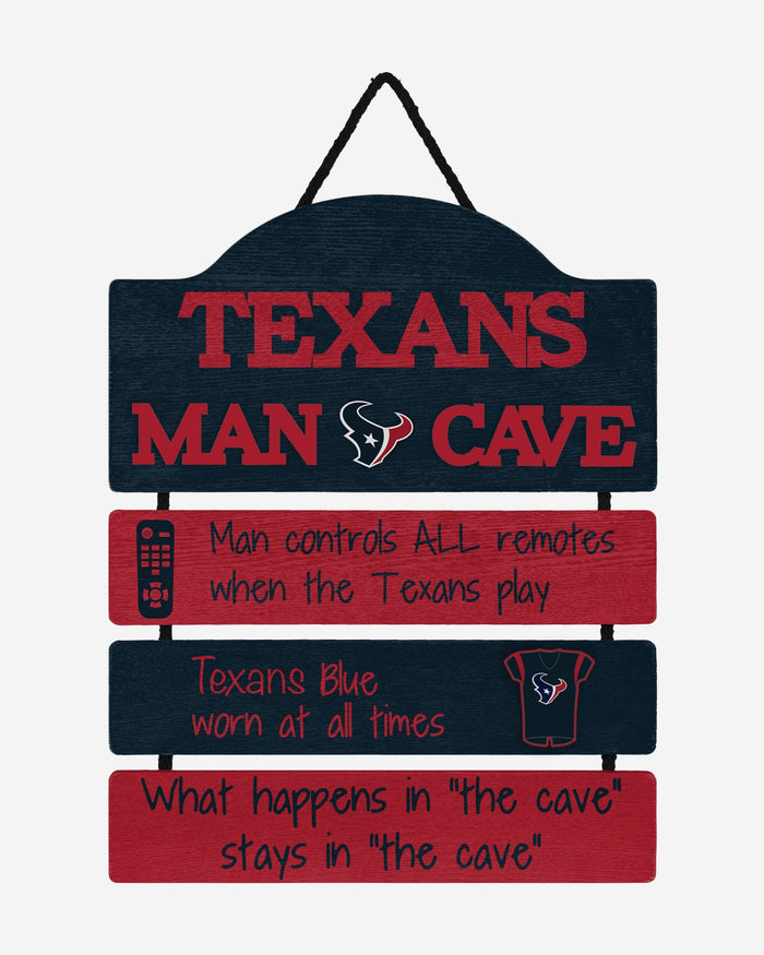 Houston Texans Mancave Sign FOCO - FOCO.com