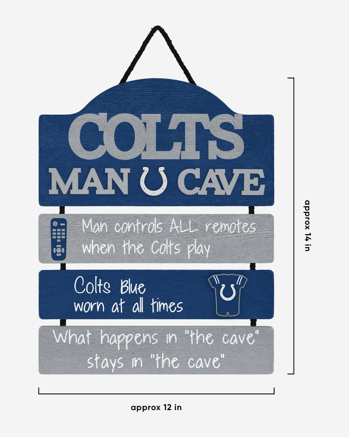 Indianapolis Colts Mancave Sign FOCO - FOCO.com