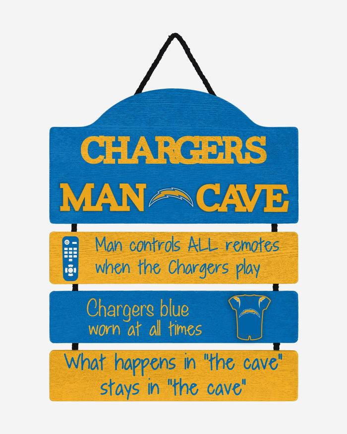 Los Angeles Chargers Mancave Sign FOCO - FOCO.com