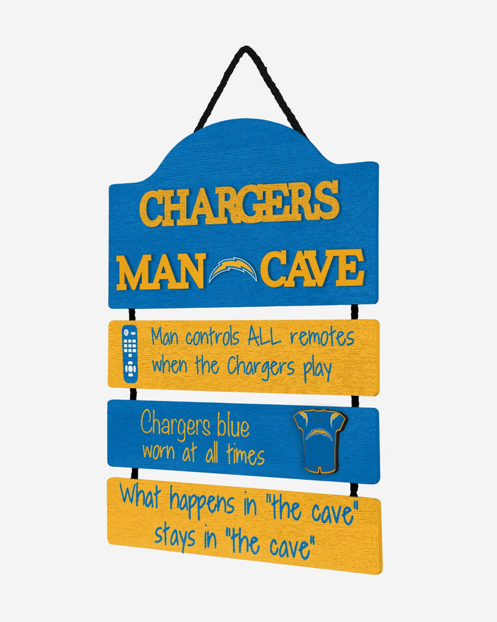 Los Angeles Chargers Mancave Sign FOCO - FOCO.com