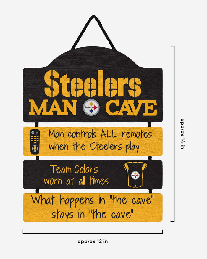 Pittsburgh Steelers Mancave Sign FOCO - FOCO.com