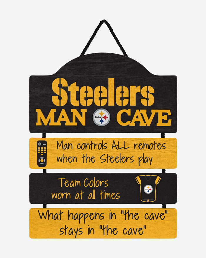 Pittsburgh Steelers Mancave Sign FOCO - FOCO.com