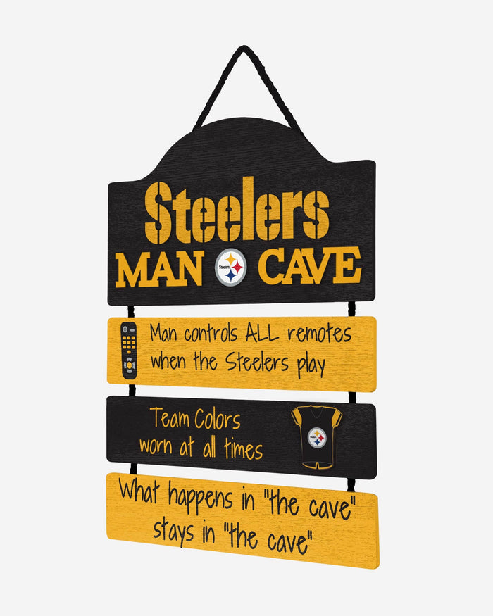 Pittsburgh Steelers Mancave Sign FOCO - FOCO.com