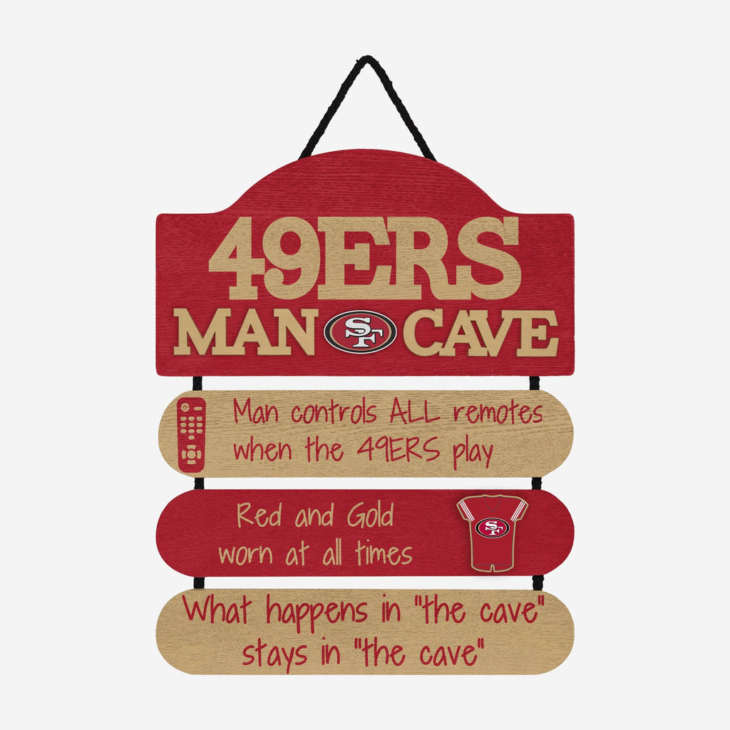 San Francisco 49ers Mancave Sign FOCO - FOCO.com