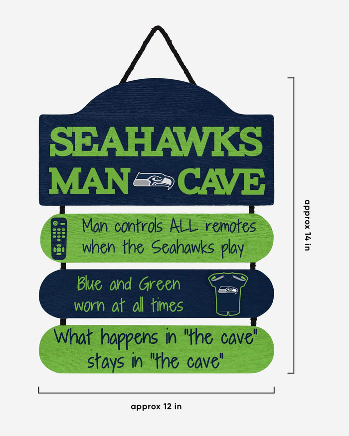 Seattle Seahawks Mancave Sign FOCO - FOCO.com