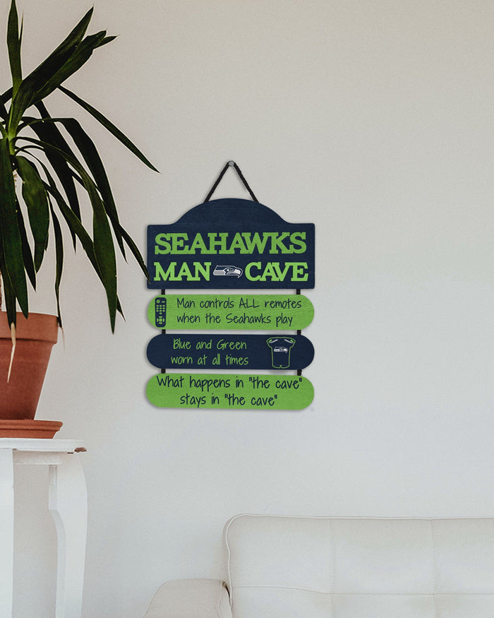 Seattle Seahawks Mancave Sign FOCO - FOCO.com