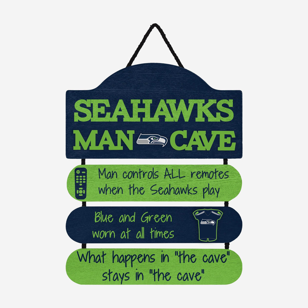 Seattle Seahawks Mancave Sign FOCO - FOCO.com