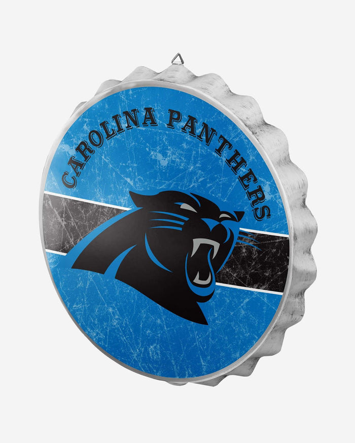 Carolina Panthers Metal Distressed Bottle Cap Sign FOCO - FOCO.com