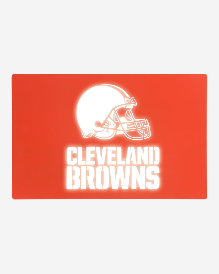 Cleveland Browns Metal Light Up Logo Sign FOCO - FOCO.com