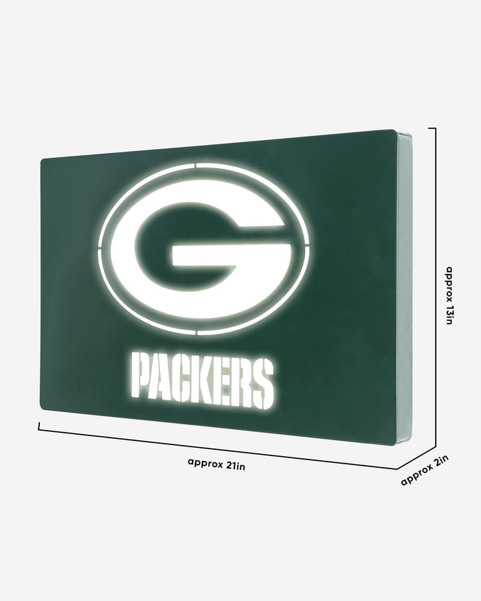 Green Bay Packers Metal Light Up Logo Sign FOCO - FOCO.com