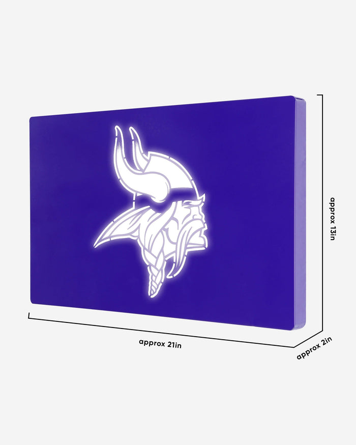 Minnesota Vikings Metal Light Up Logo Sign FOCO - FOCO.com