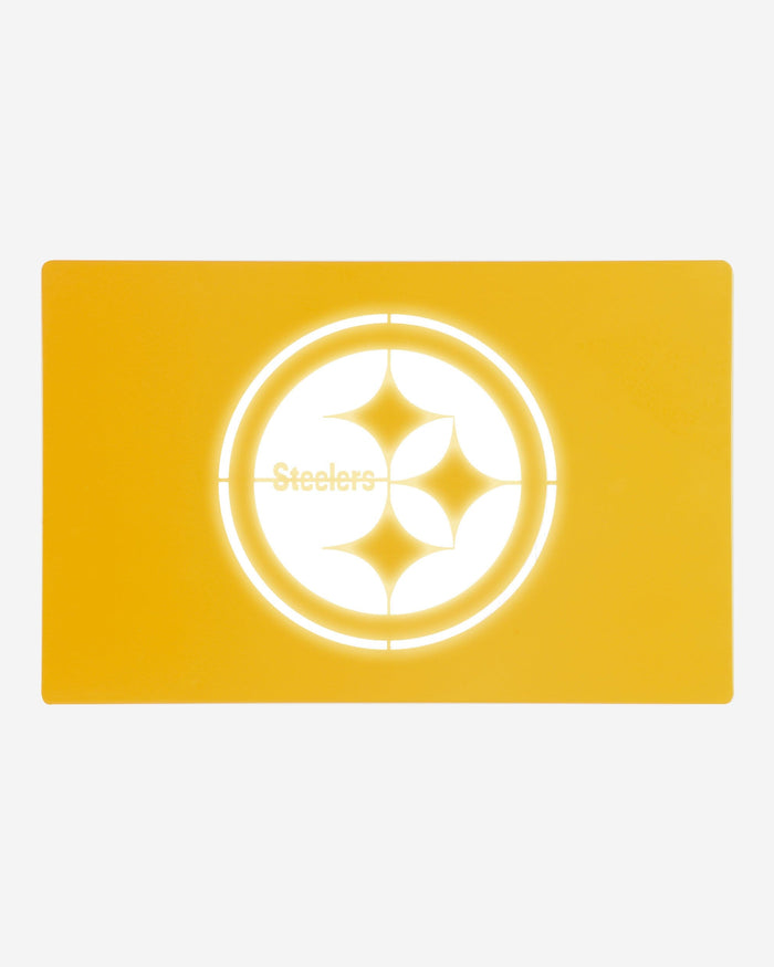 Pittsburgh Steelers Metal Light Up Logo Sign FOCO - FOCO.com