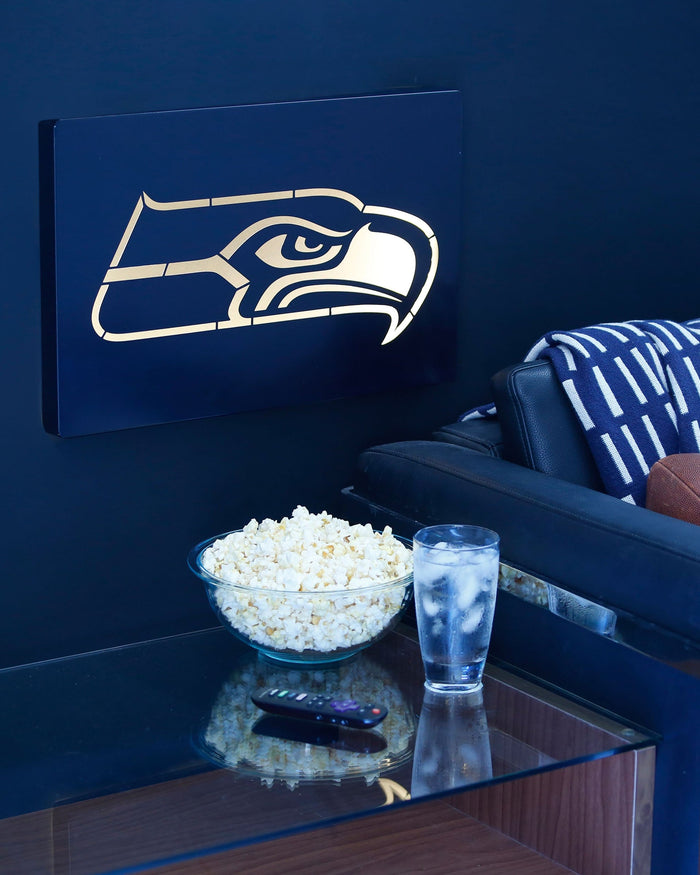 Seattle Seahawks Metal Light Up Logo Sign FOCO - FOCO.com