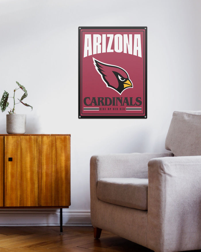 Arizona Cardinals Metal Tacker Wall Sign FOCO - FOCO.com