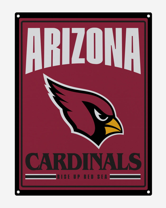 Arizona Cardinals Metal Tacker Wall Sign FOCO - FOCO.com