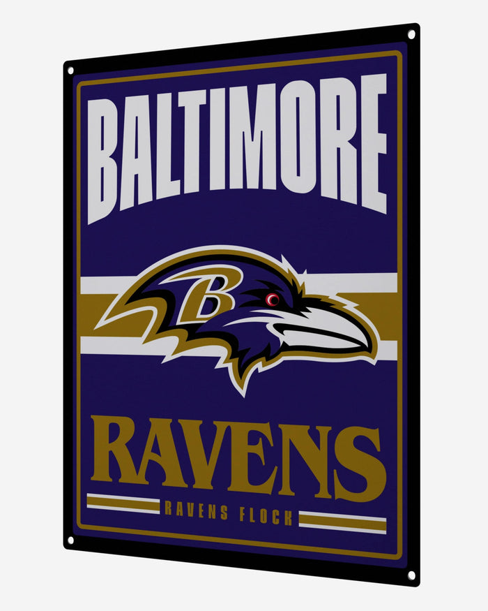 Baltimore Ravens Metal Tacker Wall Sign FOCO - FOCO.com