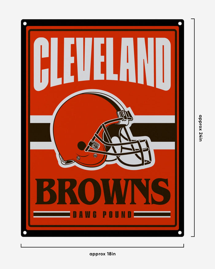 Cleveland Browns Metal Tacker Wall Sign FOCO - FOCO.com