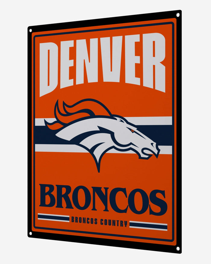 Denver Broncos Metal Tacker Wall Sign FOCO - FOCO.com