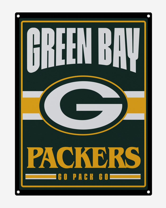 Green Bay Packers Metal Tacker Wall Sign FOCO - FOCO.com