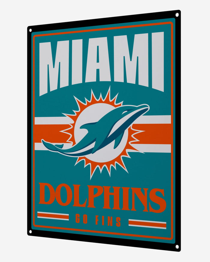 Miami Dolphins Metal Tacker Wall Sign FOCO - FOCO.com