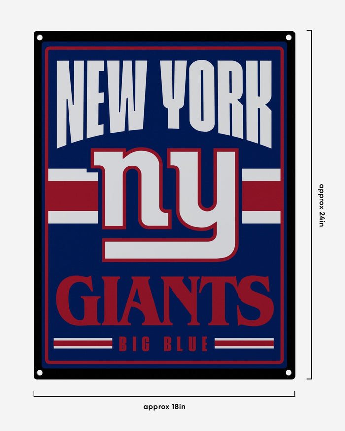 New York Giants Metal Tacker Wall Sign FOCO - FOCO.com