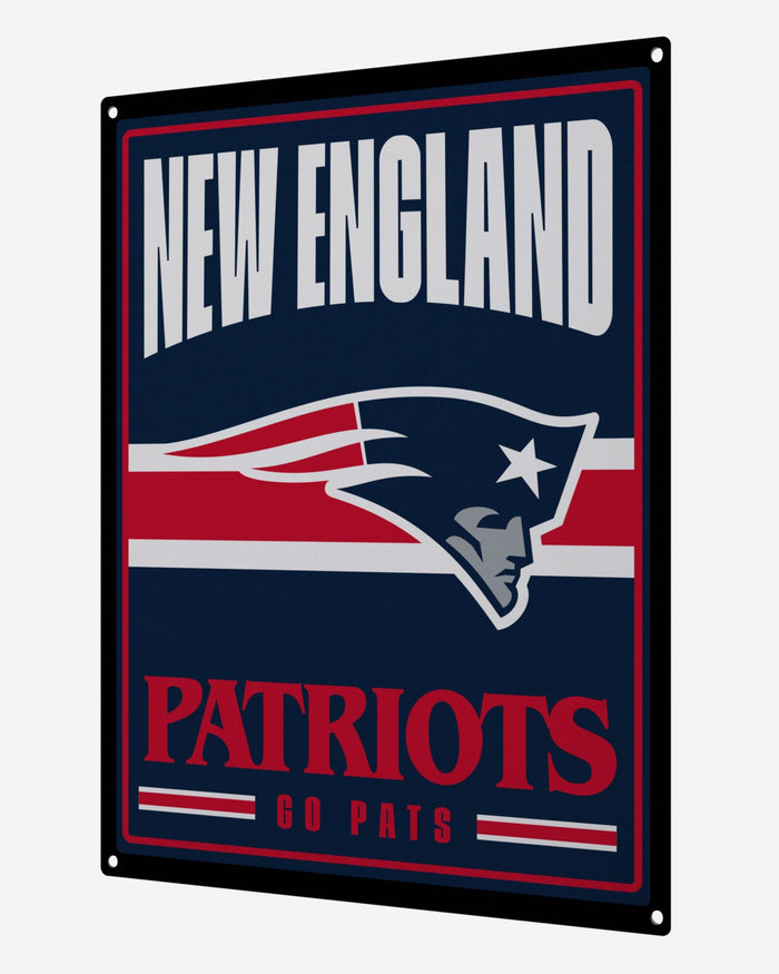 New England Patriots Metal Tacker Wall Sign FOCO - FOCO.com