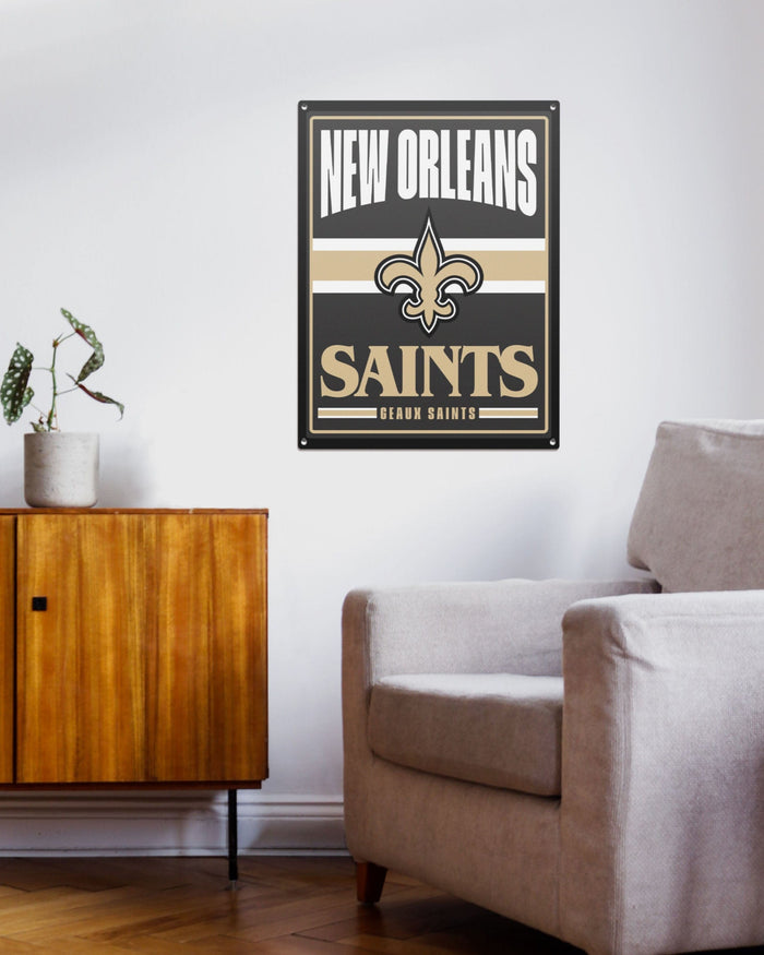 New Orleans Saints Metal Tacker Wall Sign FOCO - FOCO.com