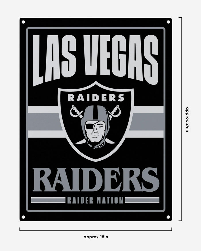 Las Vegas Raiders Metal Tacker Wall Sign FOCO - FOCO.com